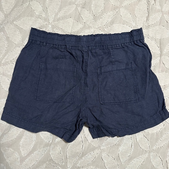 C&C California navy blue linen shorts with drawstring, size S - Picture 2 of 4